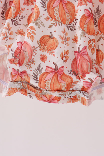 Orange Pumpkin Print Bubble