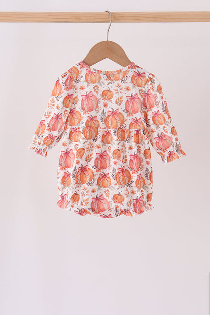 Orange Pumpkin Print Bubble